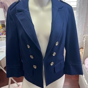 White House black market navy blue jacket